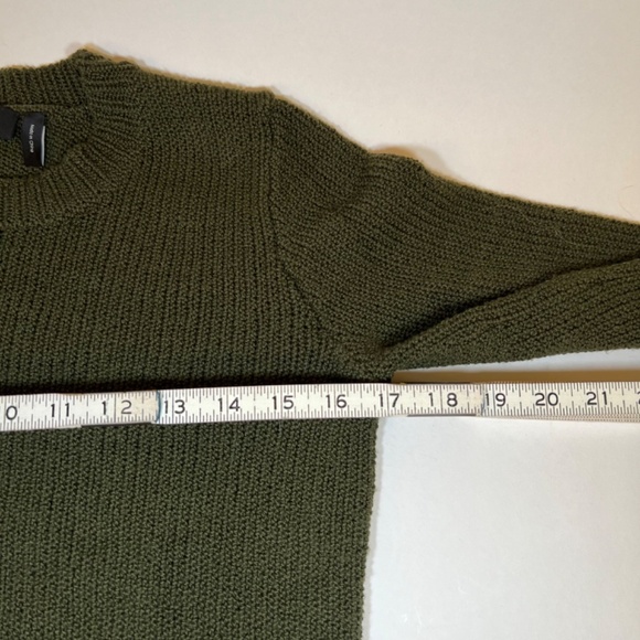 Theory Womens Black Cable Knit Wool Crew Neck Pullover Sweater Top Size P - Picture 7 of 10